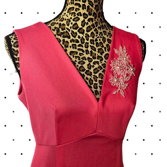 Vintage custom made floor length dress - Picture 4 of 6